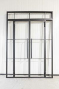 Stahl Meister Stahlmeister Stahl Loft Tuer Glastrennwand Doppel Drehtuer Windfang Lofttuer Designtuer Glastuer 826a1558