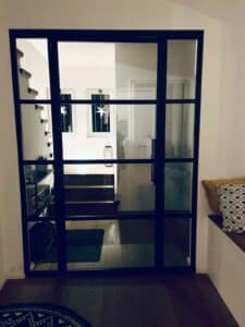 Stahl Meister Lofttuer Glastrennwand Stahl Loft Tuer Drehtuer Glastuer Windfang Stahlrahmen Glasrahhmen Img 8215