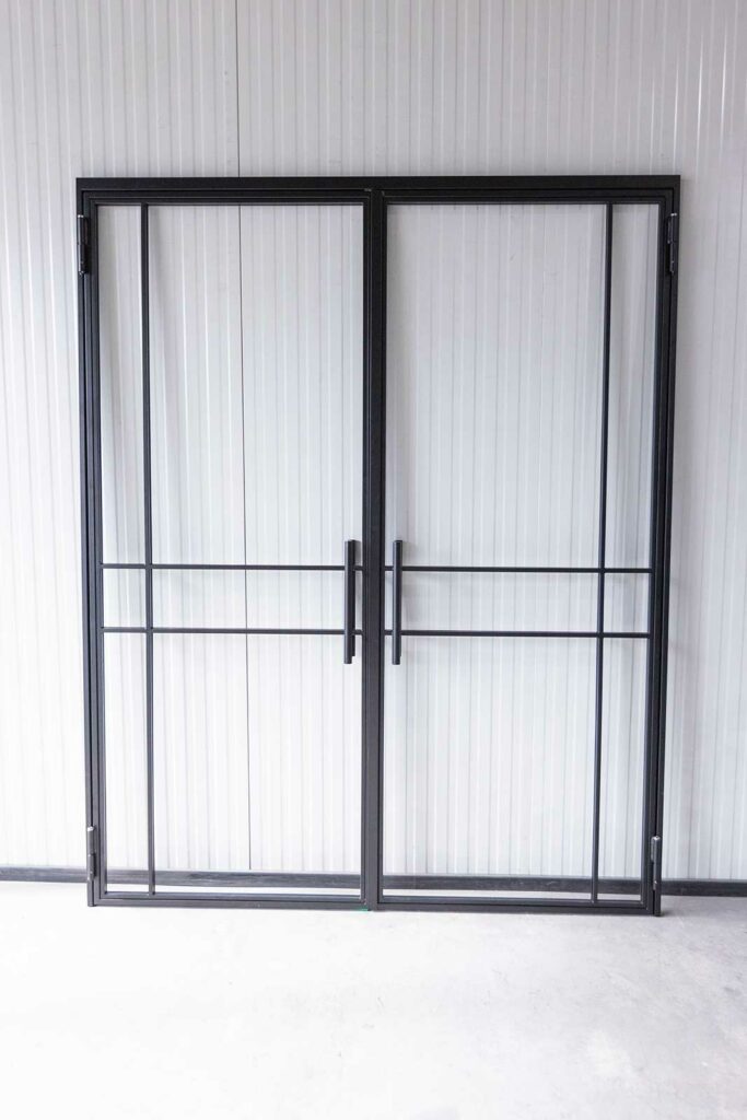 Stahl Meister Stahl Loft Doppel Tuer Drehtuer Windfang Deisgntuer Glastuer Stahlrahmen Lofttuer 826a2136
