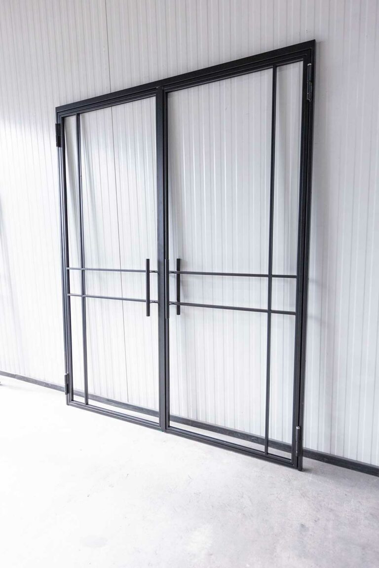 Stahl Meister Stahl Loft Doppel Tuer Drehtuer Windfang Deisgntuer Glastuer Stahlrahmen Lofttuer 826a2137