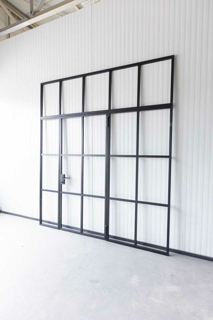 Stahl Meister Stahl Loft Tuer Glastrennwand Drehtuer Designtuer Buerotuer Windfang Loftdoor Glastuer Raumtrenner 826a2218