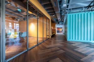 Stahl Meiter Office Büro Glas 10mm, Stahl Loft Wand, Stahlrahmen, Glastrennwand, Windfang