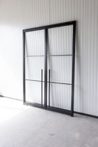 Stahlmeister, Stahl Meister, Stahl Loft Tür, Doppeltür, Schwingtür, Designtür, Lofttür, Blockzarge 40x20mm