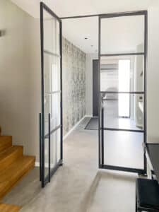 Stahlmeister Stahl Loft Tür, Schwingtür ohne Zarge, Lofttür, Designtür, Loft Bauelement, Flachzarge, Lofttür