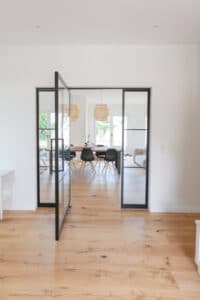Stahl-Meister Stahl Loft Tür, Pivottür, Schwingtür, Windfang, Glastrennwand, Designtür, Bauhaustür