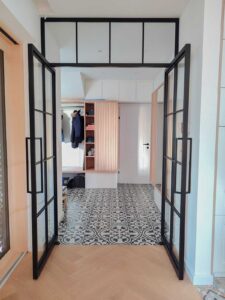 Stahl Meister, Stahl Loft Tür, Doppeltür, Pivottür, Schwingtür, Glastür, Windfang