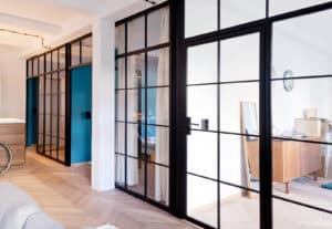 Stahl Meister Stahl Loft Tür, Lofttüren, Glastuer, Glastrennwand, Stahlglaswand, Designtür, Interieurdesign