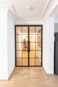 Stahl Meister Loft Tür, Stahl Loft Doppeltür, Lofttür, Windfang, Glastuer, Bauhausdesign
