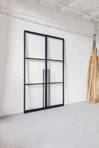 Stahlmeister Stahl Loft Tür, Stahltuer, Dopeltür, Pivottür, Zugstange, Schwingtür