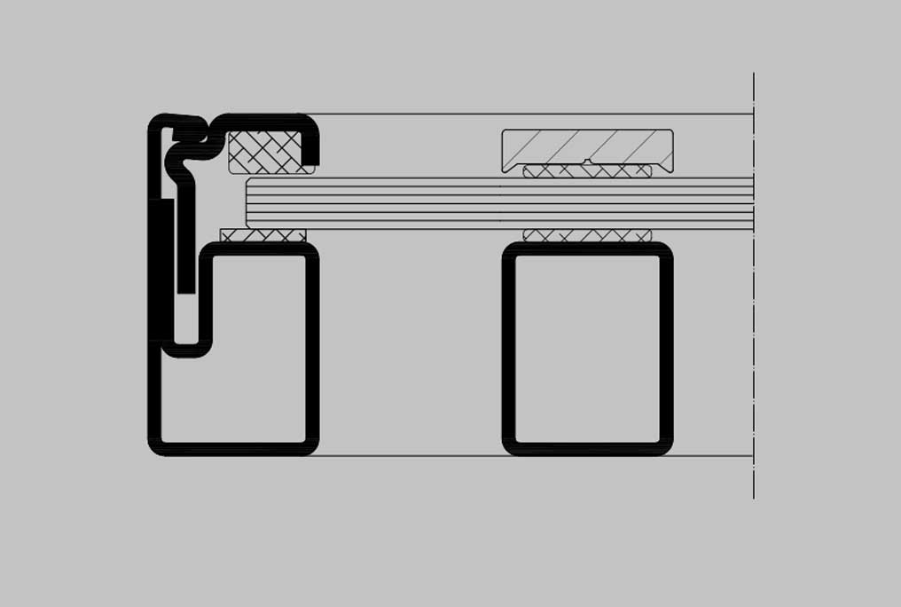 Stahl-Meister Furmaniak Slim Line Lofttür Profilaufbau Festelement und Seitenteil für Glastrennwand mit einseitiger Glasstrebe aus Aluminium und einseitiger verschweißter Glasstrebe