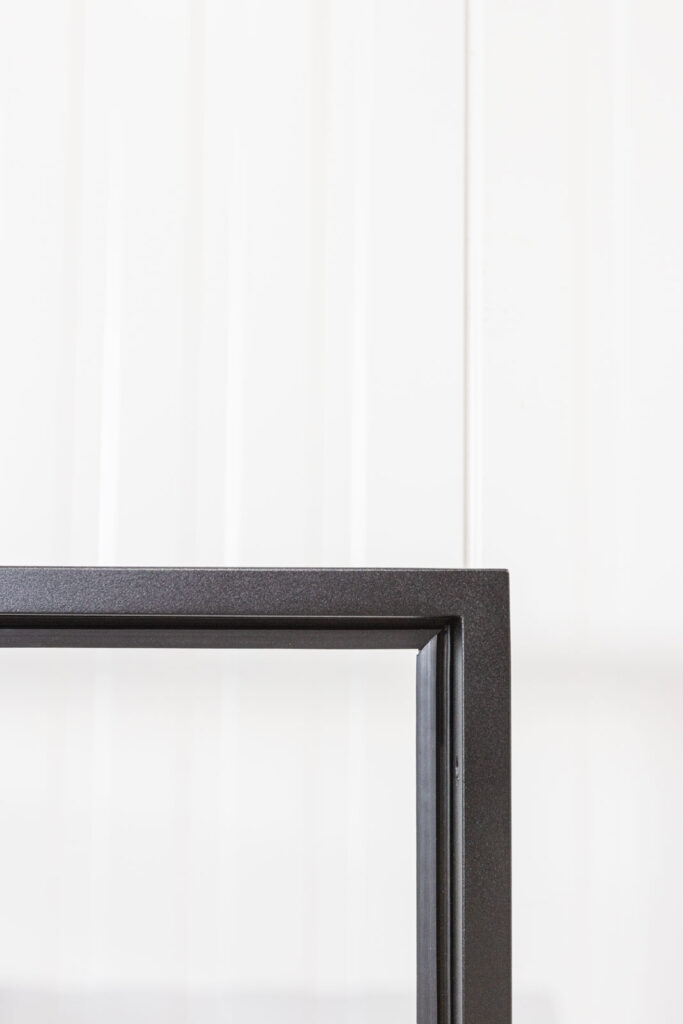 Stahl-Meister Slim Line Loft Tür, Drehtür Rahmen mit Gummidichtung, Türfalz und Anschlag